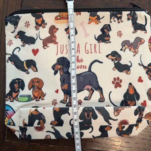 Dachshund Print Pouch NEW - Picture 3 of 4